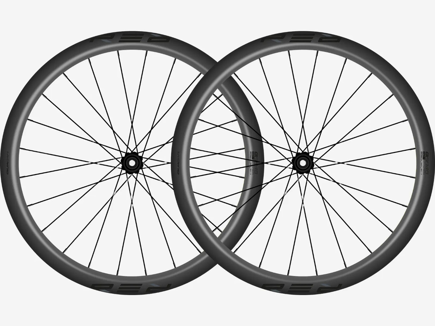 QUASAR RED 45 Disc Wheelset